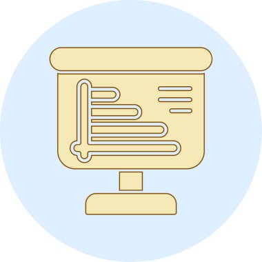 Modern bilgisayar simgesinin vektör illüstrasyonu