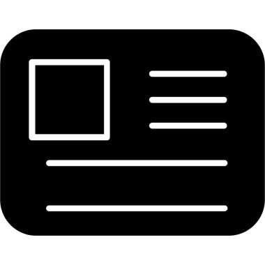 belge vektör çizgisi simgesi