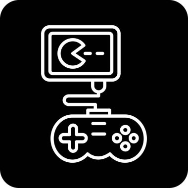 Bir oyun simgesinin vektör illüstrasyonu