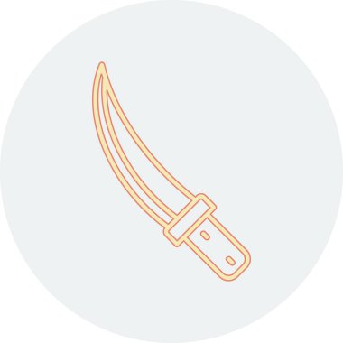 bıçak simgesi vektör illüstrasyonu