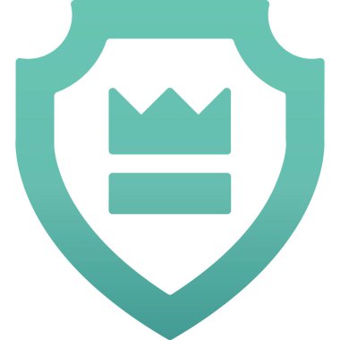 Kalkan simgesi. düz dizayn biçimi.