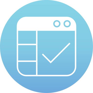 vektör Takvimi Simgesi illüstrasyonu