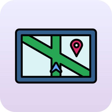 harita konumu ana çizgi simgesi dolduruldu