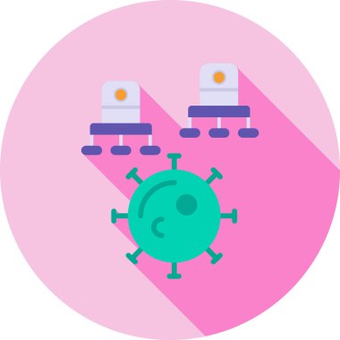 Virüs ikonu vektör illüstrasyonu