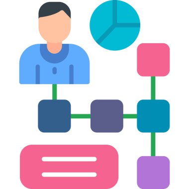 ağ yönetimi vektör simgesi