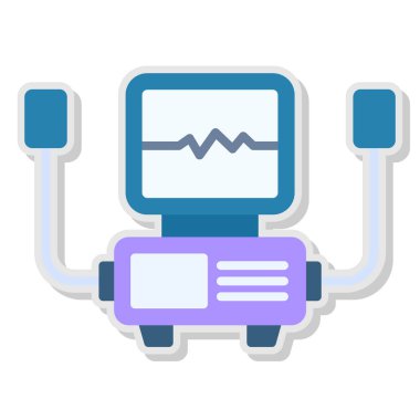 Robot robot simgesi ana hatlarını doldurdu