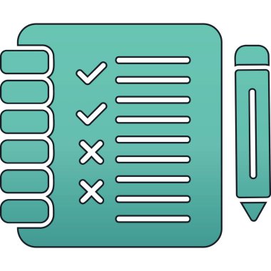 kontrol listesi simgesi tam biçimli