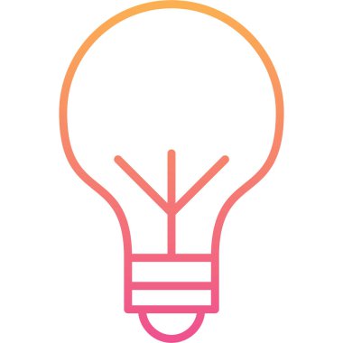 Ampul. Web simgesi basit illüstrasyon