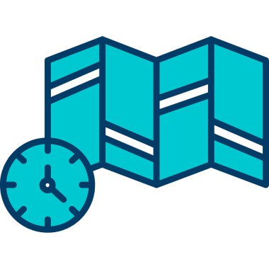 Saat. Web simgesi basit illüstrasyon