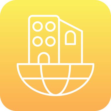 Yapı simgesinin vektör illüstrasyonu