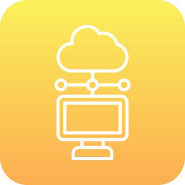 vektör lcd simgesi illüstrasyonu