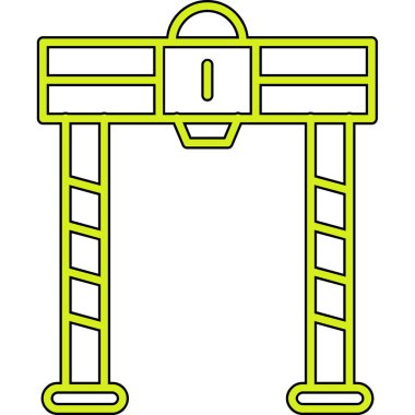 Bariyer Simgesi, vektör illüstrasyonu