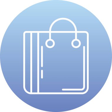 Çanta. Web simgesi basit illüstrasyon