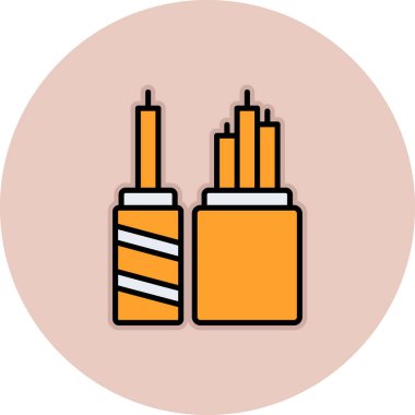 Sigara ve sigara ikonunun vektör illüstrasyonu