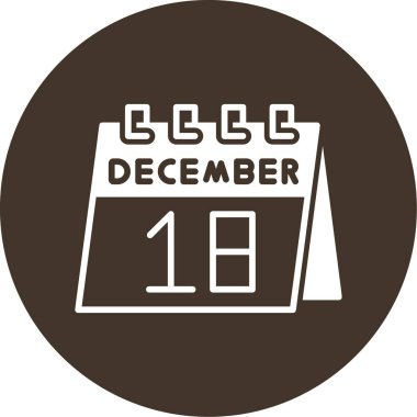 Takvim simgesinin vektör illüstrasyonu