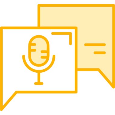 Mikrofon. Web simgesi basit illüstrasyon