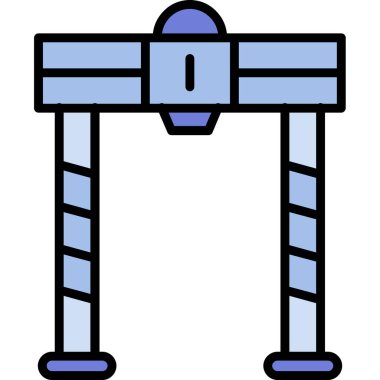 çit simgesi vektör illüstrasyonu