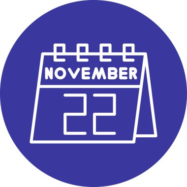 Takvim simgesinin vektör illüstrasyonu