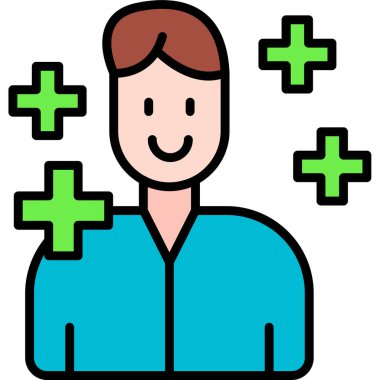 avatar erkek insan simgesi - özet biçimi