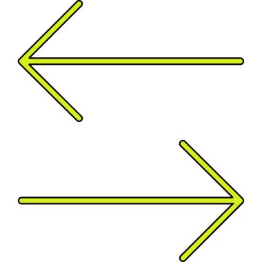 Sarı yol işaretinin vektör çizimi