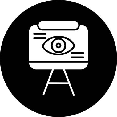 Göz. Web simgesi basit illüstrasyon