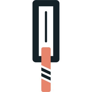 Fırça simgesi vektör illüstrasyonu