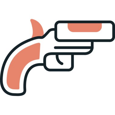 silah ağı ikon vektör illüstrasyonu