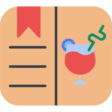 içecek vektör renk çizgisi simgesi