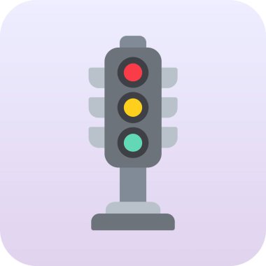 Trafik ışığı simgesi. vektör illüstrasyonu