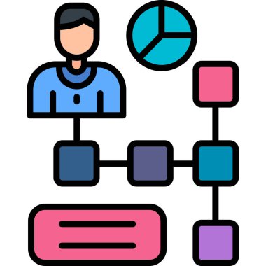 Ağ kurmak. Web simgesi basit illüstrasyon