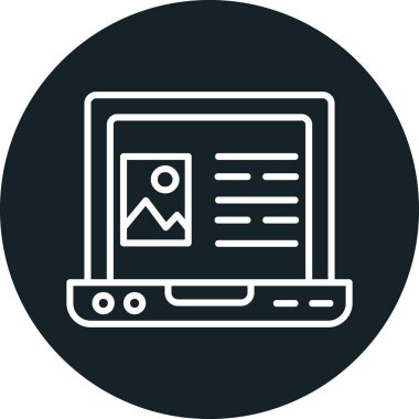 Web simgesi vektör illüstrasyonu