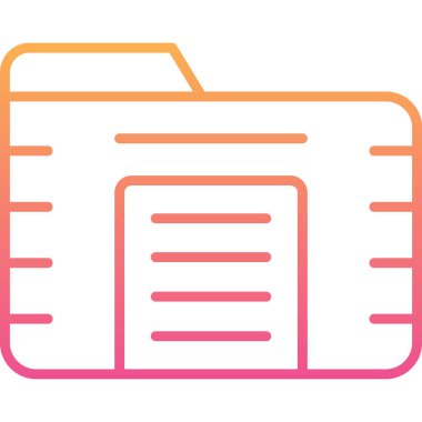 Belge simgesinin vektör illüstrasyonu