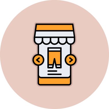 Alışveriş arabası ikon vektör illüstrasyonu