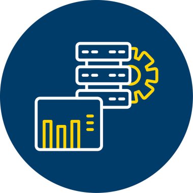 Veri Merkezi simgesini, vektör çizim