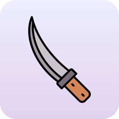 karikatür karalama hançer simgesi