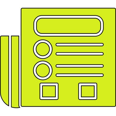 Çizgi film hoparlörünün vektör çizimi