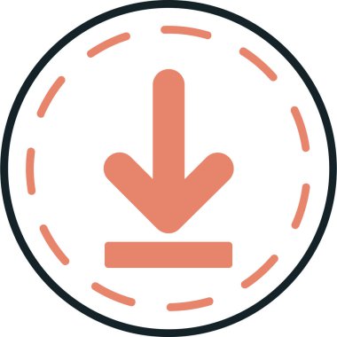 Ok. Web simgesi basit illüstrasyon