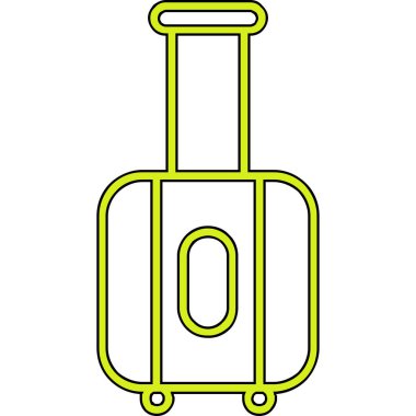 Yeşil ve siyah simgenin vektör illüstrasyonu