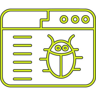 Çizgi film robot simgesinin vektör çizimi