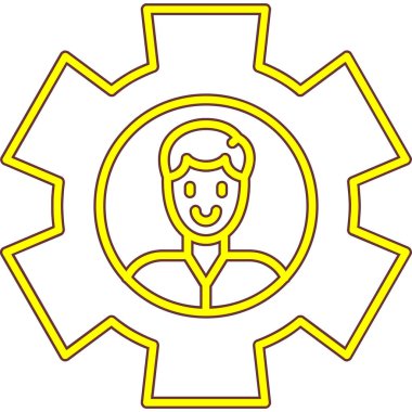 Teçhizat Web simgesi basit illüstrasyon