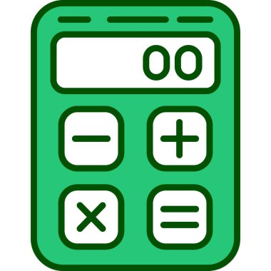 Hesap makinesi. Web simgesi basit illüstrasyon