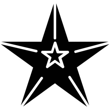yıldız simgesi vektör illüstrasyonu