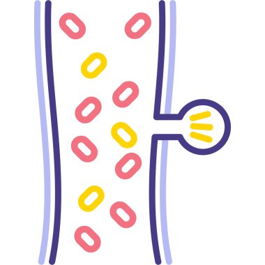 kemik ağı simgesi, basit vektör illüstrasyonu