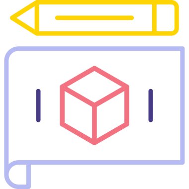 Kutu. Web simgesi basit illüstrasyon