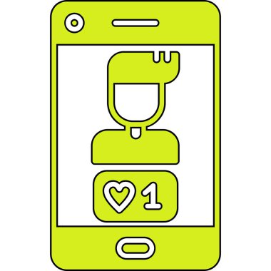 kalp simgesi olan akıllı telefon, özet biçimi