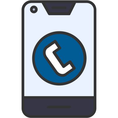 - Telefon. Web simgesi basit illüstrasyon