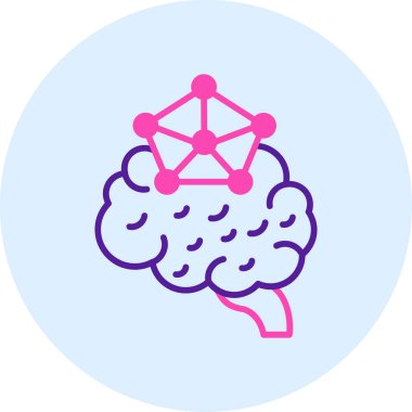 İnsan beyni. Web simgesi