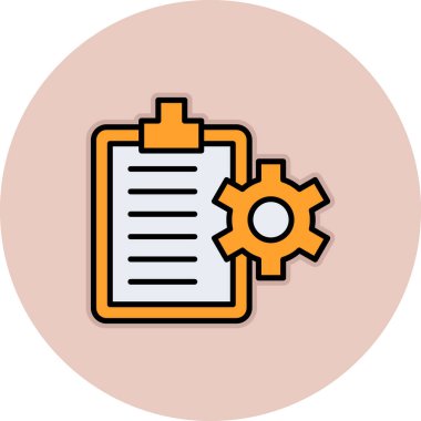 belge ve kağıt simgesi vektör illüstrasyonu