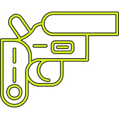 silah simgesi vektör illüstrasyonu