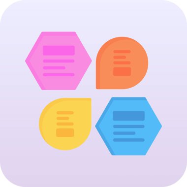 Metinleriniz için vektör simgeleri dizisi